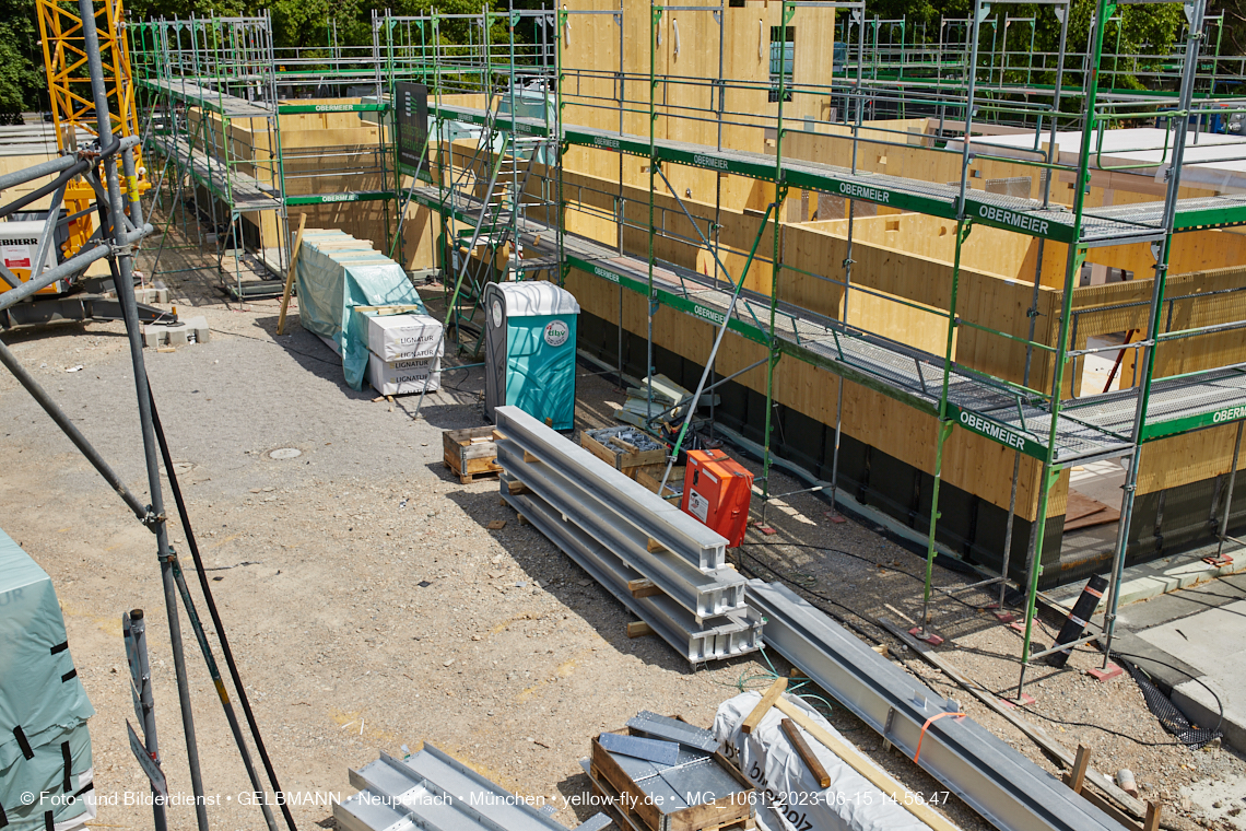 15.06.2023 - Neubau des Kindergartens und Hort für Kinder in der Quiddestraße in Neuperlach